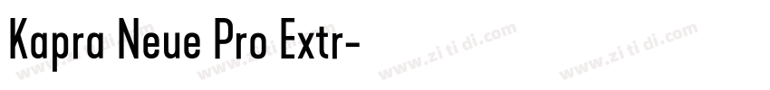 Kapra Neue Pro Extr字体转换